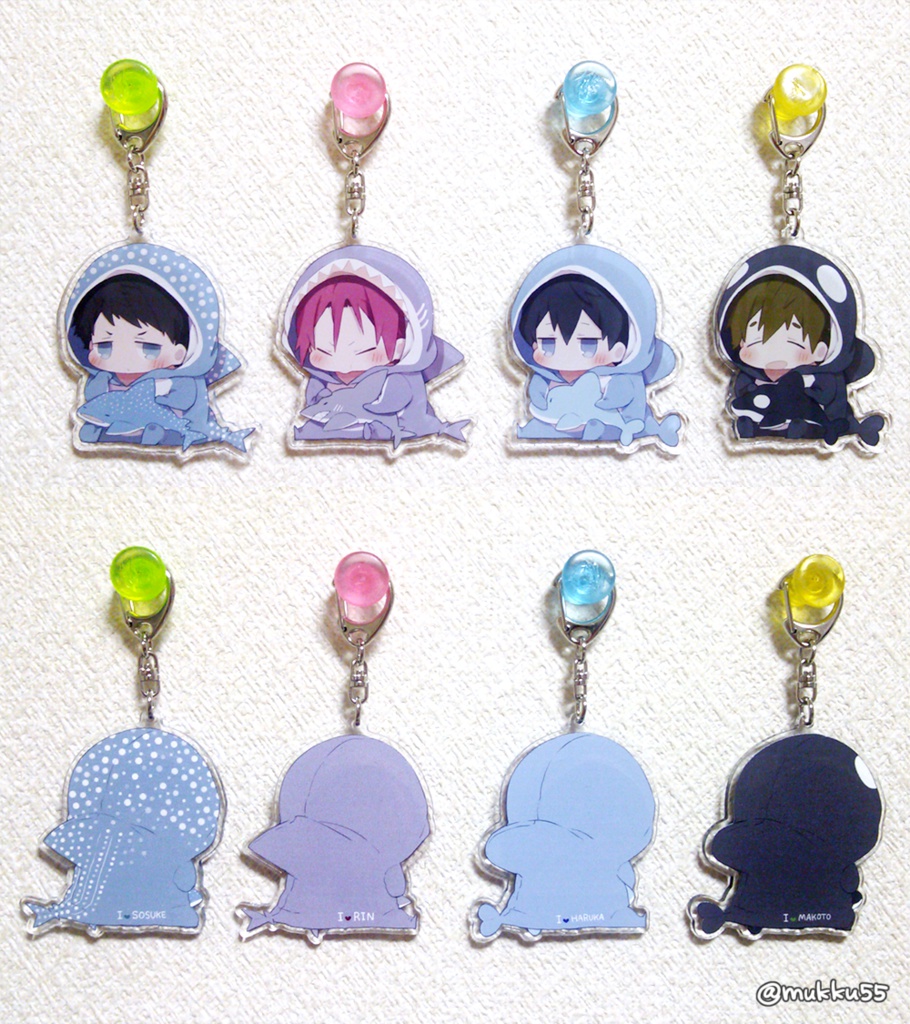 Free!着ぐるみアクリルキーホルダー