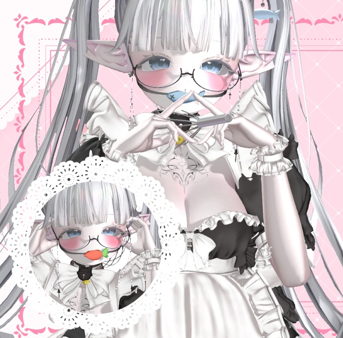 ♥初作品-猫耳・角+犬・猫・悪魔尻尾- ♥マヌカ用