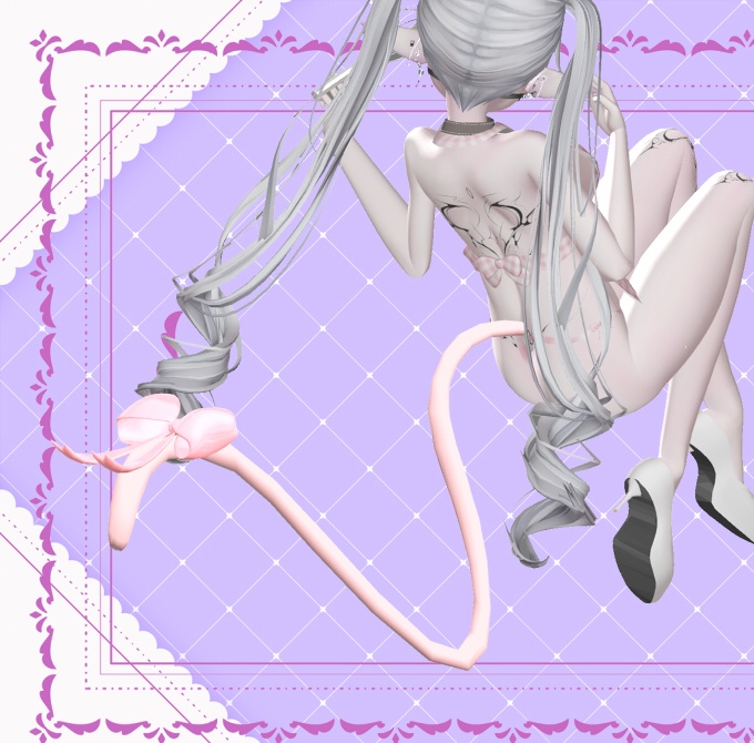 ♥初作品-猫耳・角+犬・猫・悪魔尻尾- ♥マヌカ用