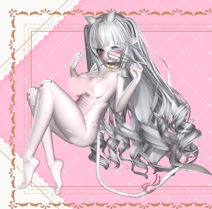 ♥初作品-猫耳・角+犬・猫・悪魔尻尾- ♥マヌカ用