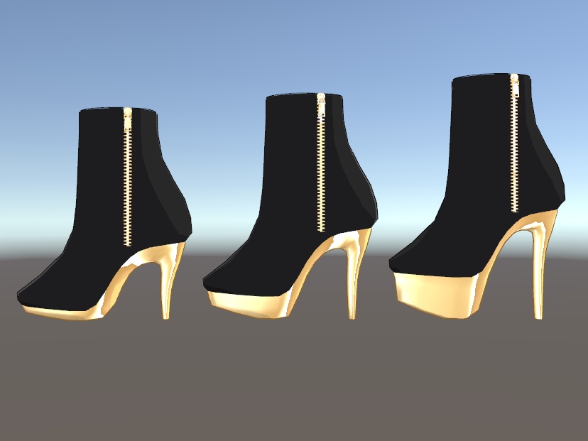 【無料あり】プラットフォームヒールブーツ