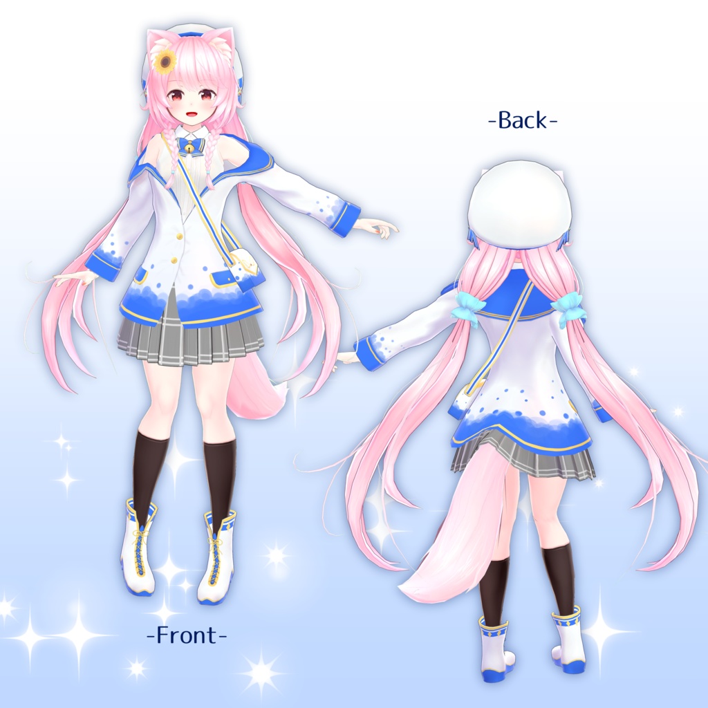 オリジナル3Dモデル「ユウ」