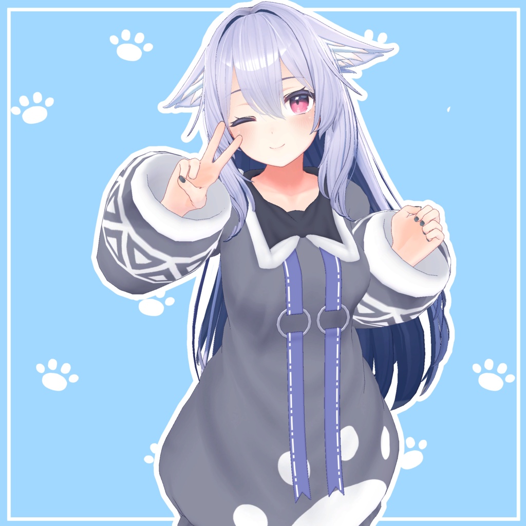 【14アバター対応】にくきゅうパーカー