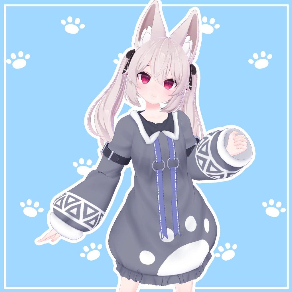 【14アバター対応】にくきゅうパーカー