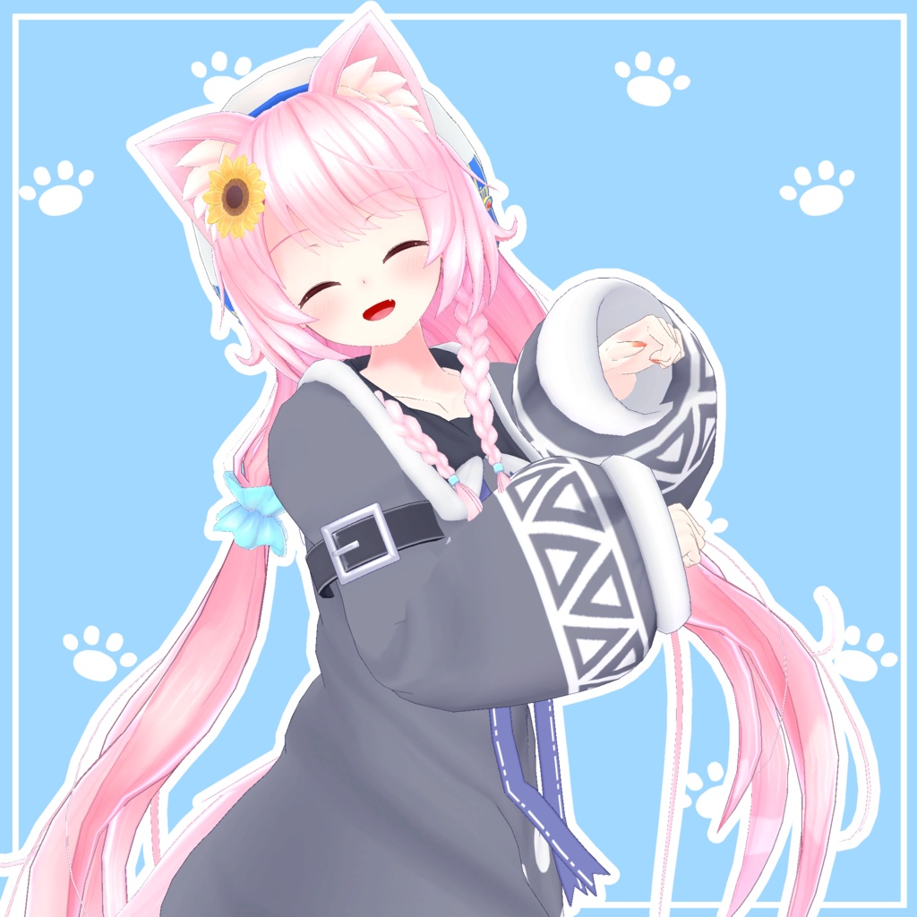 【14アバター対応】にくきゅうパーカー