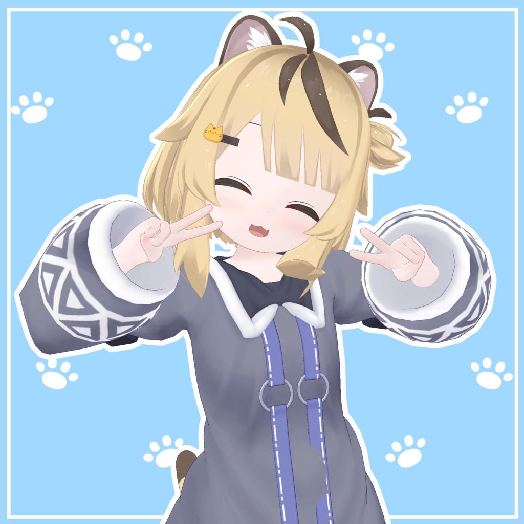 【14アバター対応】にくきゅうパーカー