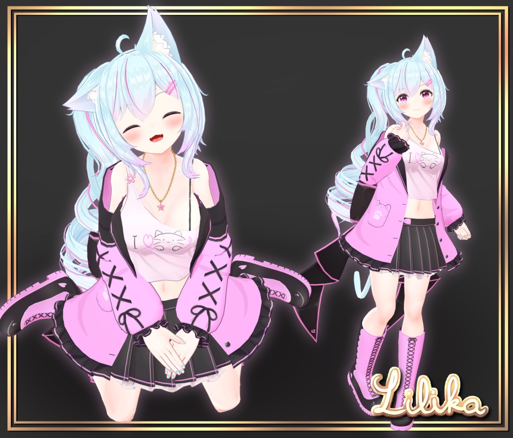 オリジナル3Dモデル「リリカ」