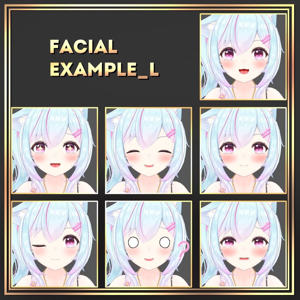 オリジナル3Dモデル「リリカ」