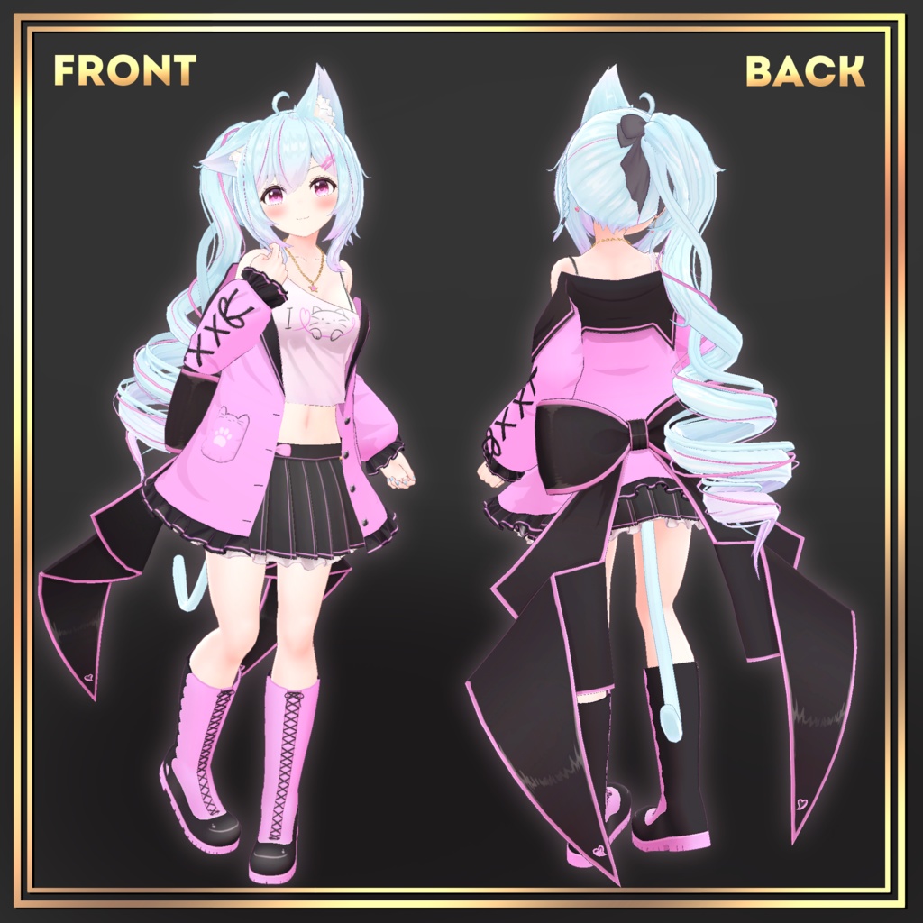 オリジナル3Dモデル「リリカ」