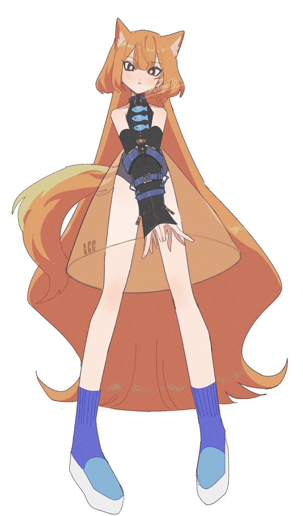 ケモ耳少女立ち絵