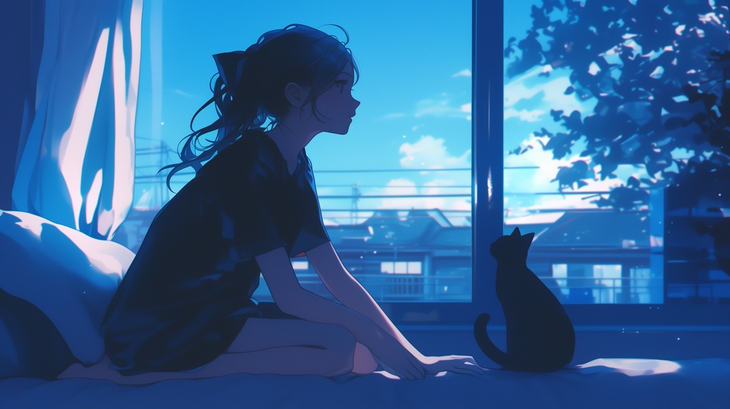 【フリーBGM】眠れない夜ときみのこと【chill/かわいい/Lo-Fi/作業用/配信用】