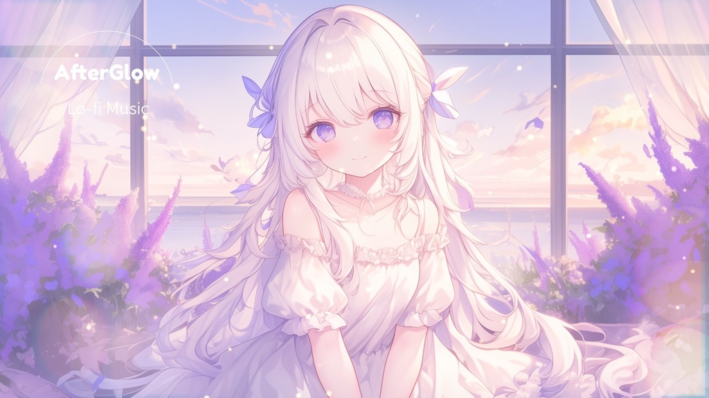 Lavender Latte Sunset🪻｜Relaxing Free BGM for Evening Chill