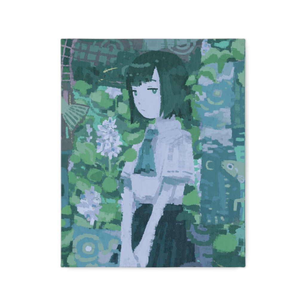 キャンバスアート『ホテイアオイ』