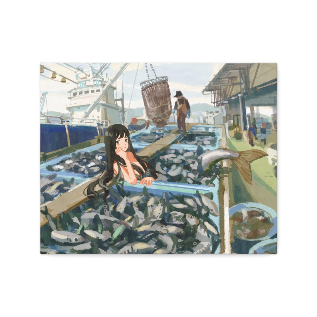 キャンバスアート『水揚げ』