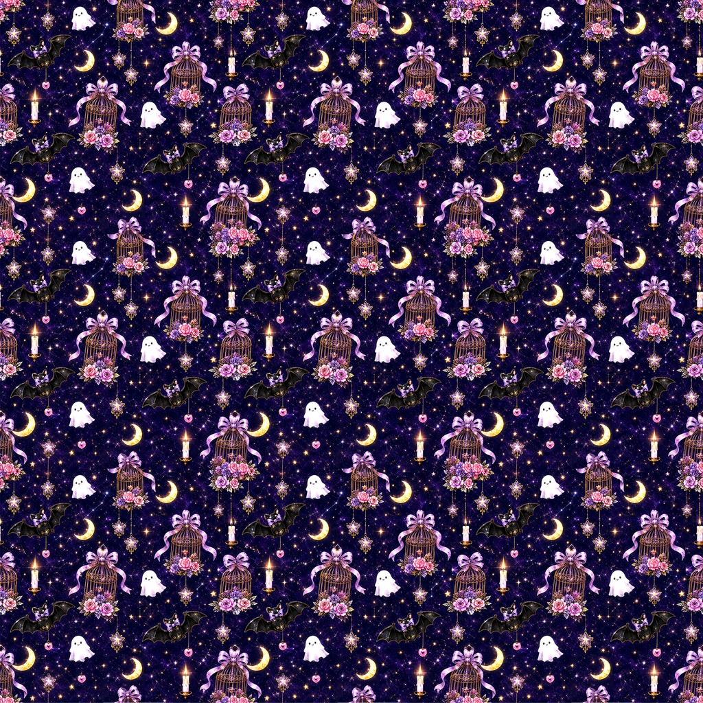 【Halloween Collection 02】魔法とローズのお洒落なハロウィン|シームレスデジタルペーパー 6柄