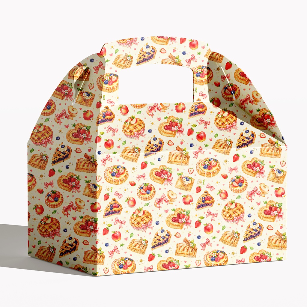【Sweet Bakery Collection 01】ときめくスイーツのシームレスパターン|デジタルペーパー 6柄