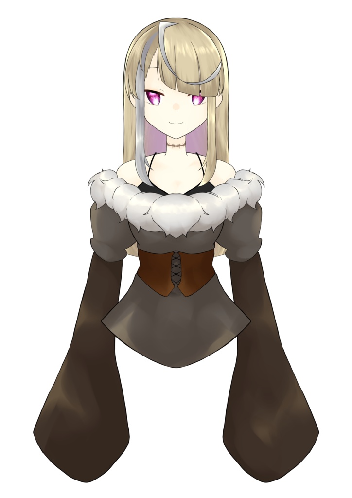 【限定1点】チョコバニラカラーなお姉さん【腰上のみLive2Dモデル】