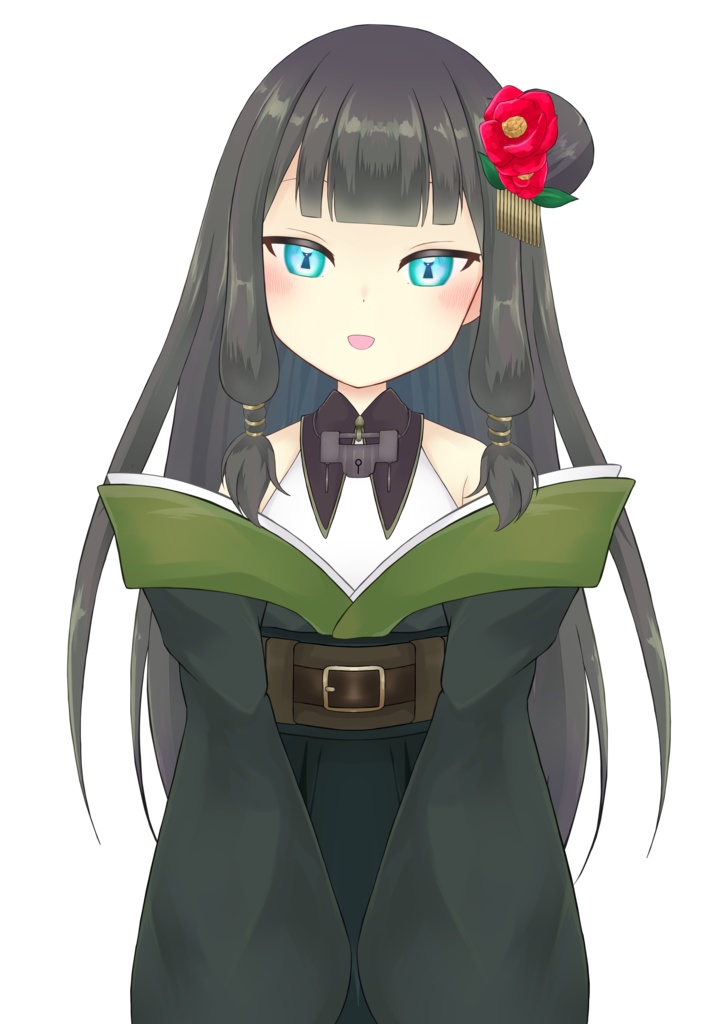 ※現在別サイトに出品中、購入対応可能です※【限定1点】和錠モチーフの女の子【腰上のみLive2Dモデル】