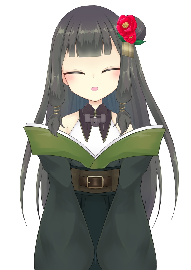 ※現在別サイトに出品中、購入対応可能です※【限定1点】和錠モチーフの女の子【腰上のみLive2Dモデル】