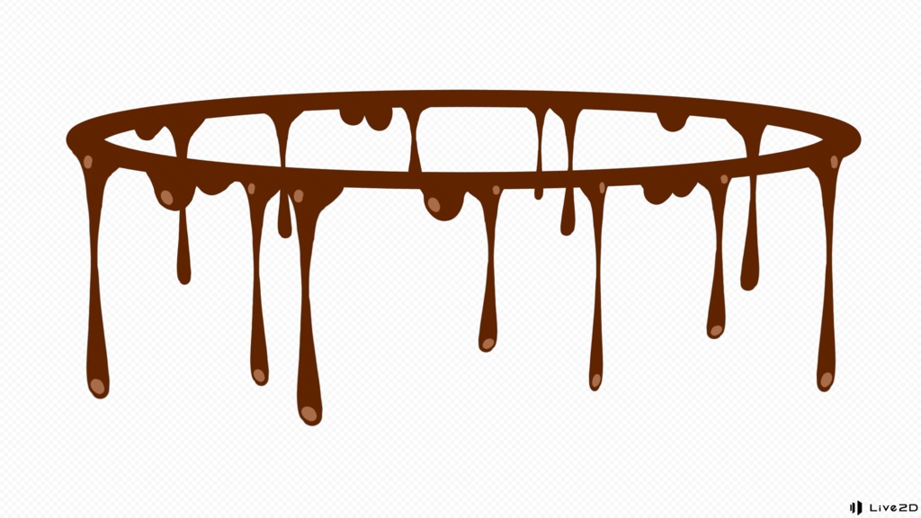 【VTS用Live2Dアイテム】したたるどろどろリング【色変可】