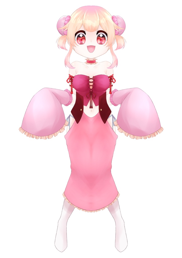 【汎用モデル】にぱっと笑う女の子【Live2Dモデル】