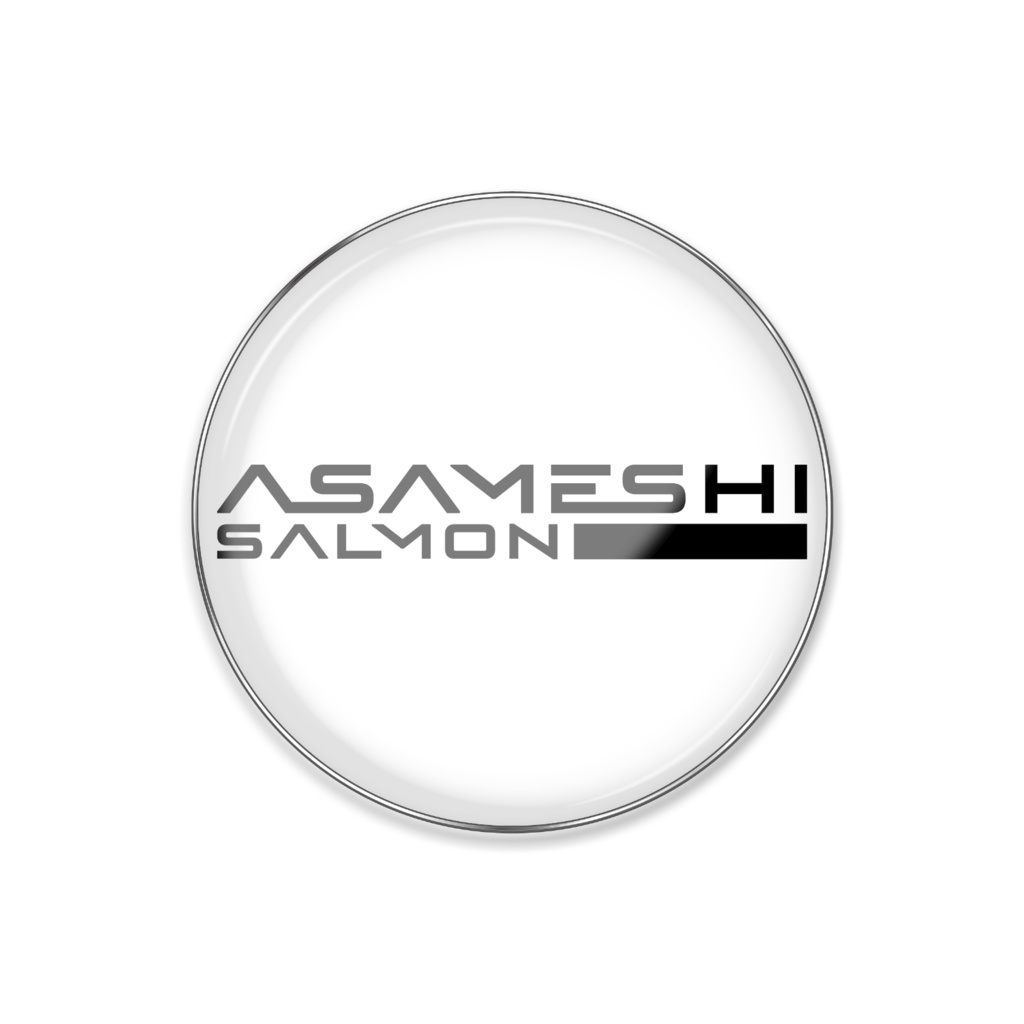 朝召サーモン英字ロゴグッズ