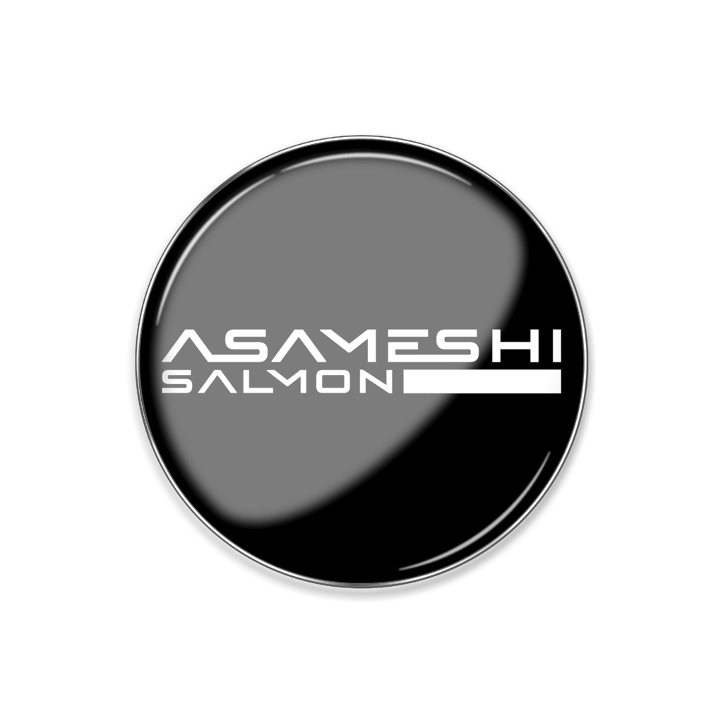 朝召サーモン英字ロゴグッズ