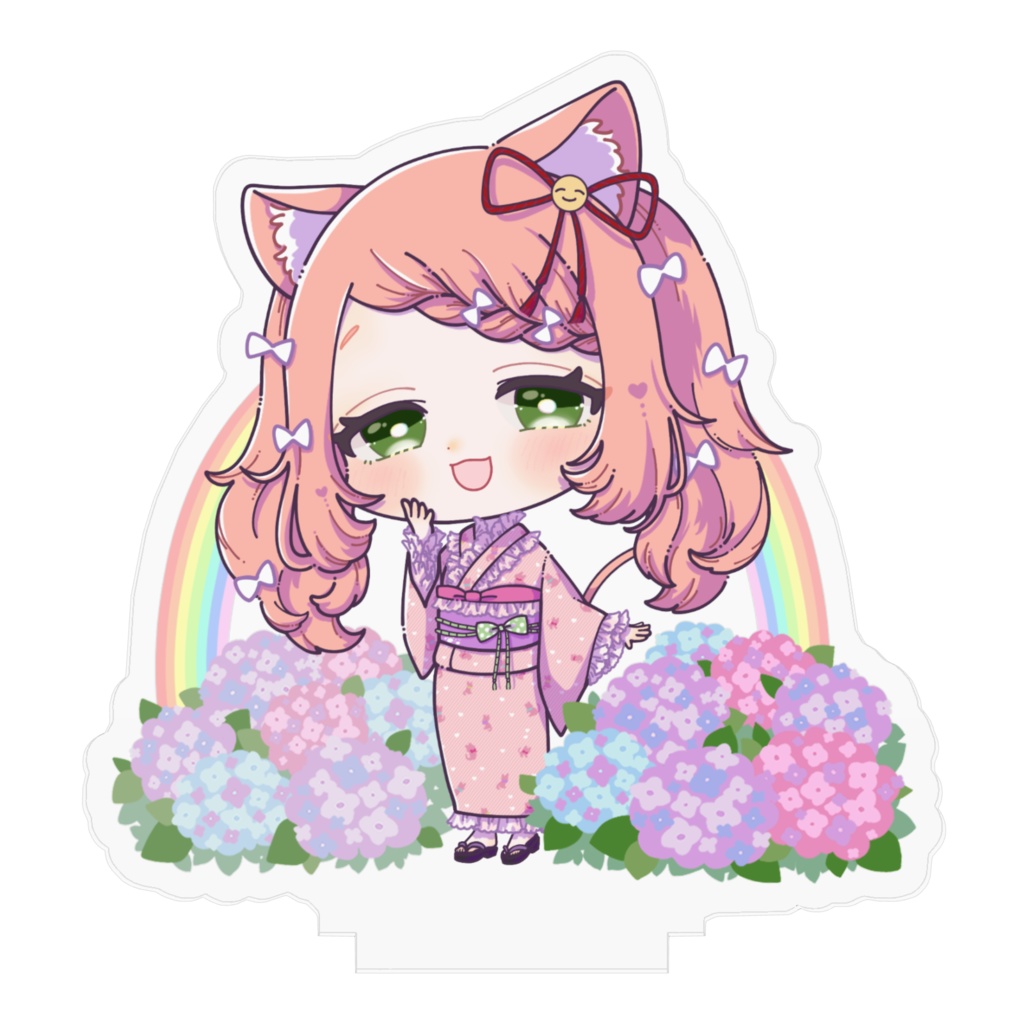 ゆっきんの浴衣新衣装のアクリルフィギュア(ツインテールバージョン)