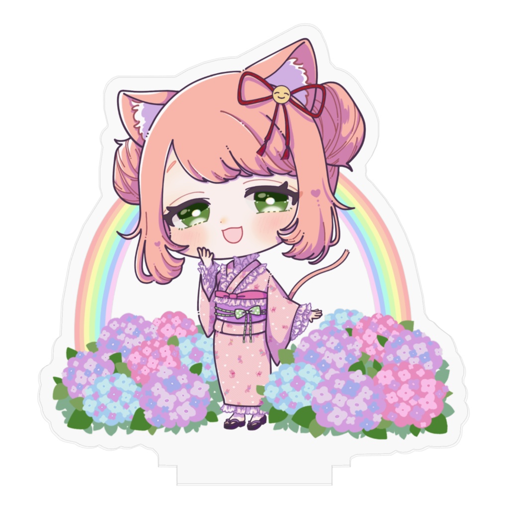 ゆっきんの浴衣新衣装のアクリルフィギュア(おだんごバージョン)