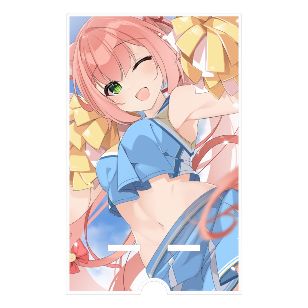 ゆっきん博多弁猫Vtuber ch登録者数1万人記念グッズ アクリルスマホスタンド