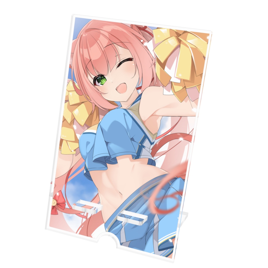 ゆっきん博多弁猫Vtuber ch登録者数1万人記念グッズ アクリルスマホスタンド