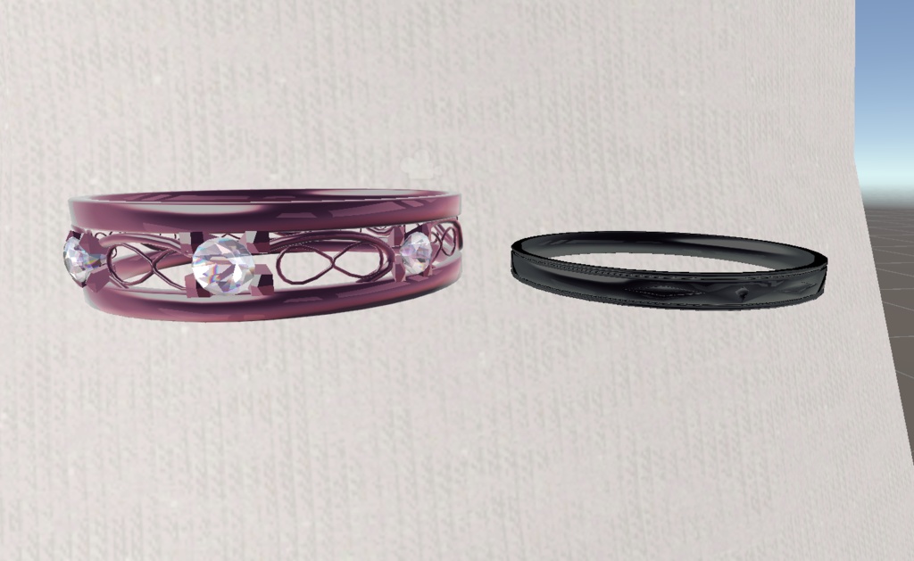 【VRChat向け】指輪 二種