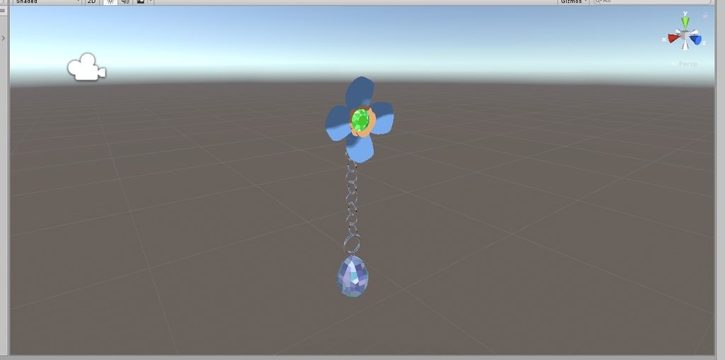 【3Dモデル】お花のピアス【ボーン入り】