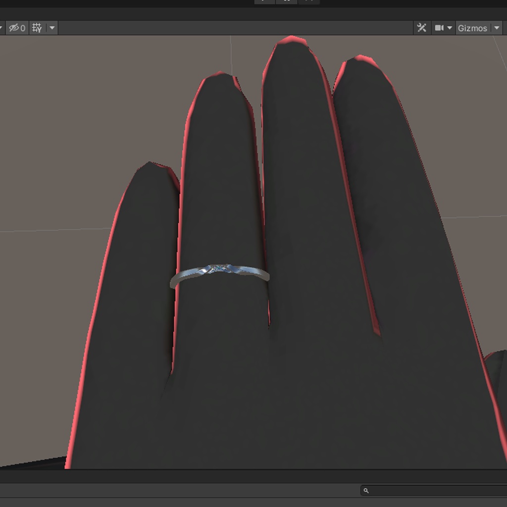 【VRChat向け】宝石付きペアリング