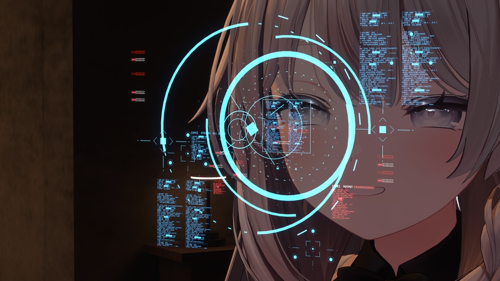 VERDICT-Σ — 識別型SF-動くHUDギミック【Modular Avatar/PC】