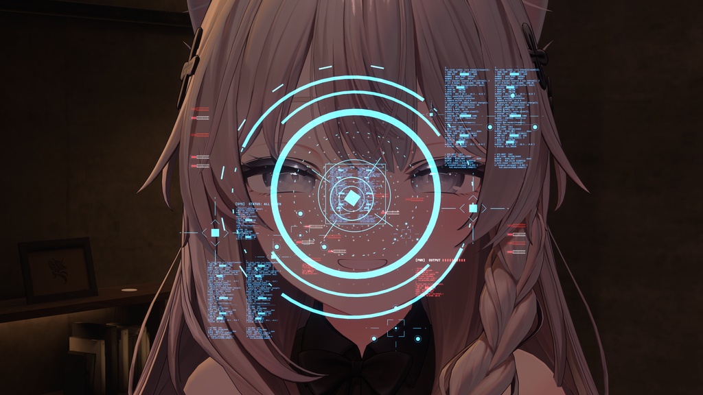 VERDICT-Σ — 識別型SF-動くHUDギミック【Modular Avatar/PC】