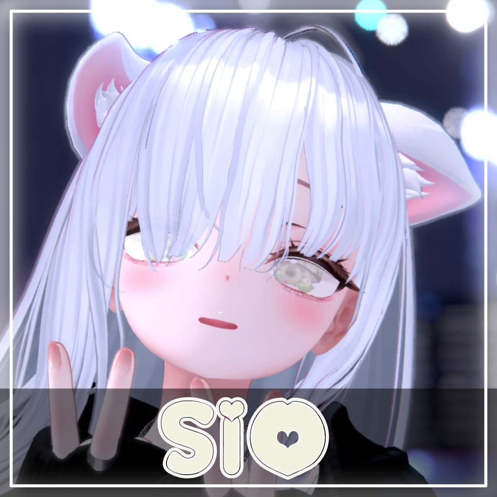 【9アバター対応】Sparking Heart Eye Textures(全15色)&しらつめ追加(注意)