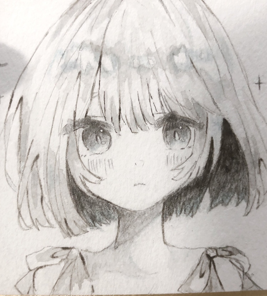 ミニ色紙　原画