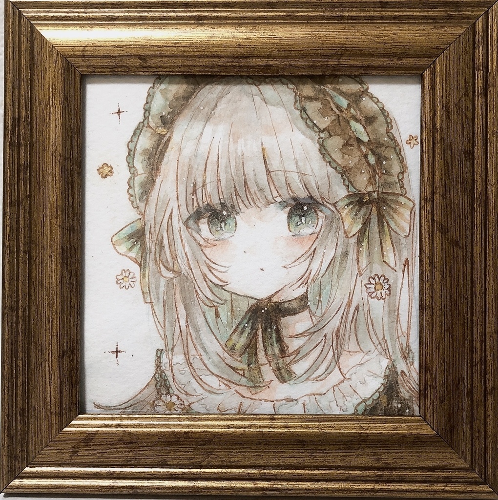 チョコミント　額装原画