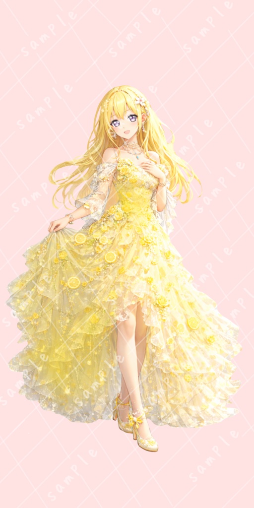 IRIAM立ち絵用イラスト レモネード王国の姉君