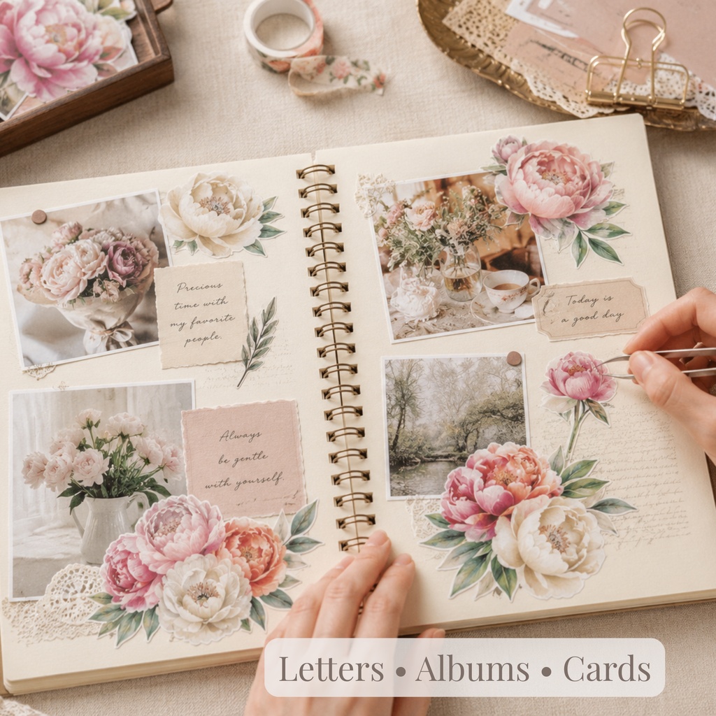 Peony Collection|水彩ピオニークリップアート120点|PNG透過素材集