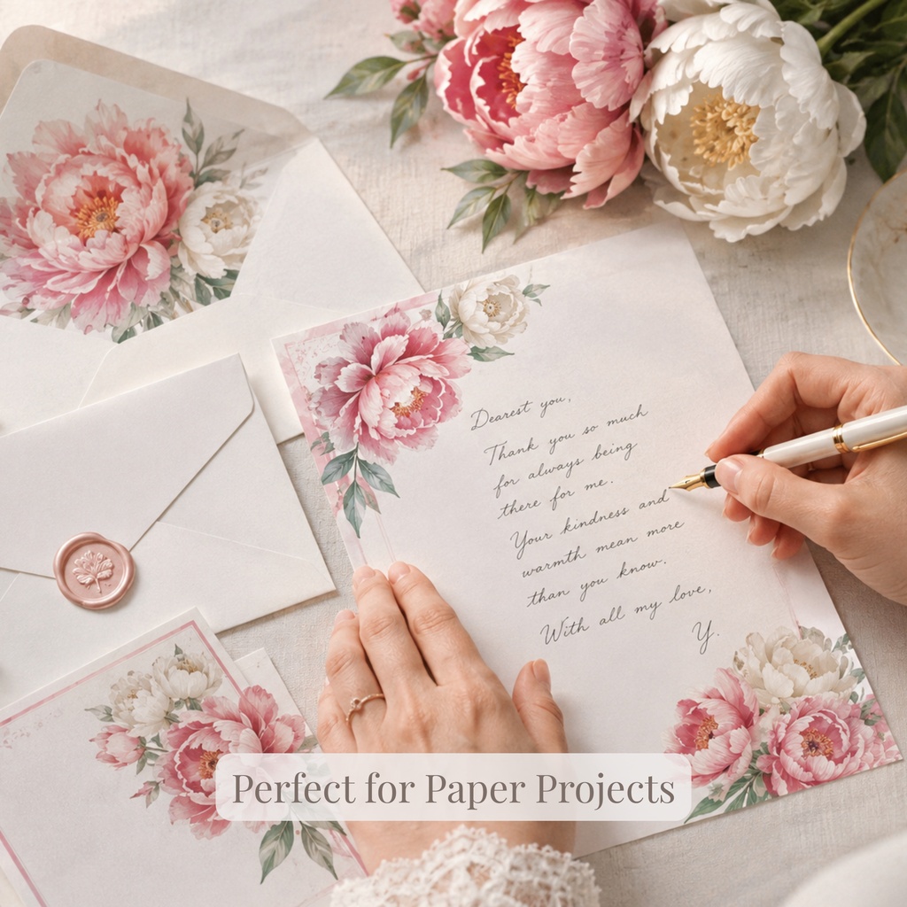 Peony Collection|水彩ピオニークリップアート120点|PNG透過素材集