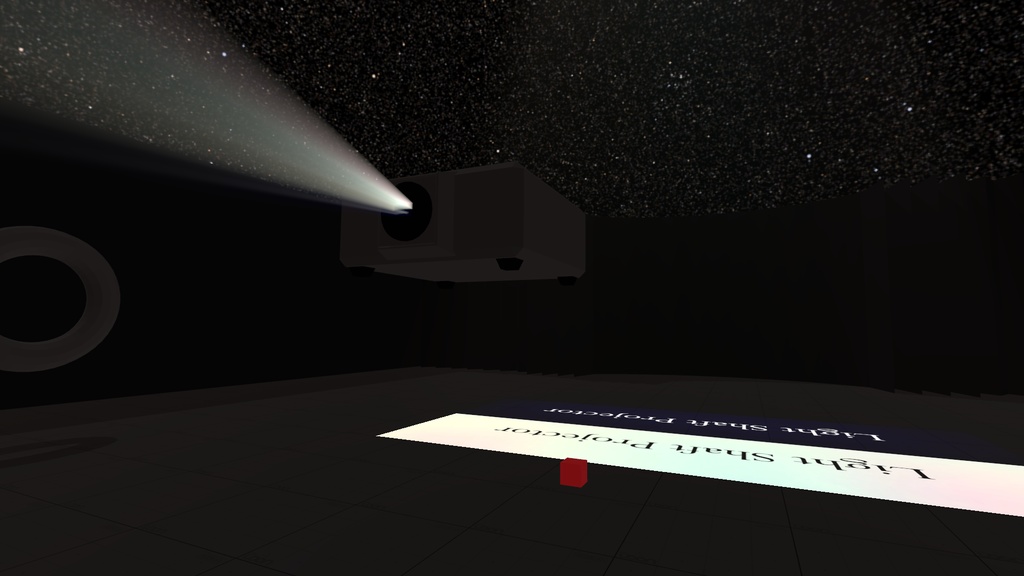 【VRChat】Light Shaft Projector (プロジェクターギミック)