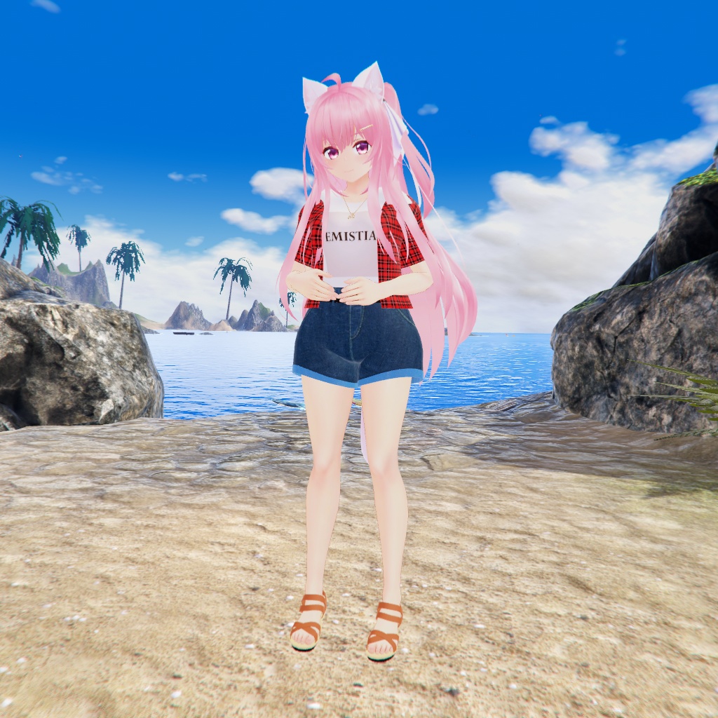 【エミスティアちゃん対応】ショートパンツスタイル3Dモデル