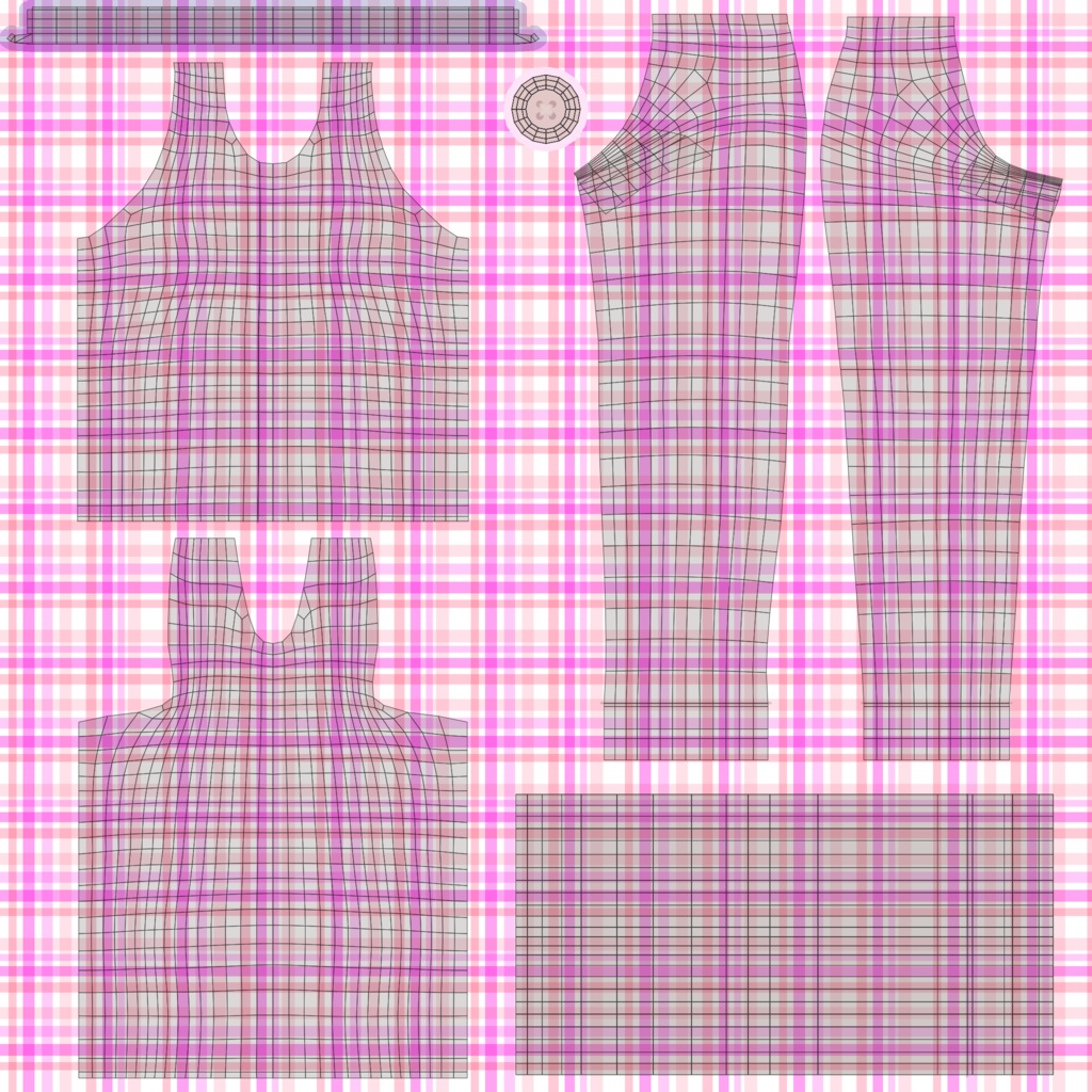 【エミスティアちゃん対応】長袖パジャマ3Dモデル