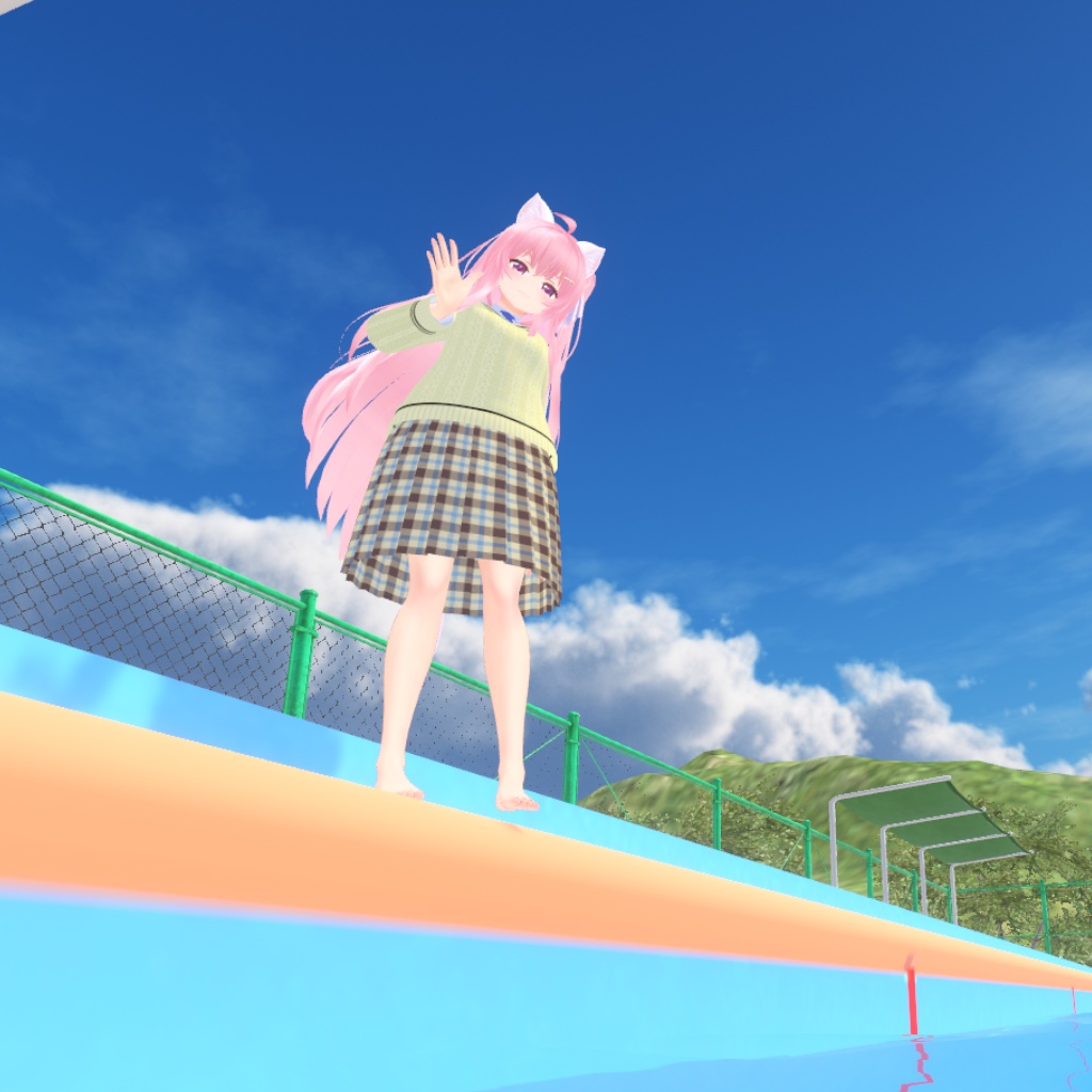 【エミスティアちゃん対応】スクールセータースタイル3Dモデル