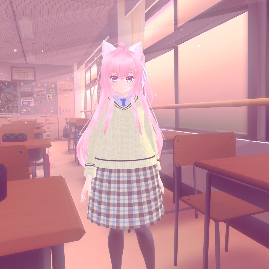 【エミスティアちゃん対応】スクールセータースタイル3Dモデル