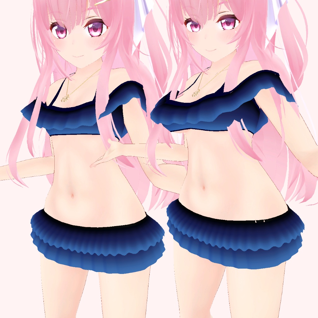 【エミスティアちゃん対応】フリルドビキニ3Dモデル