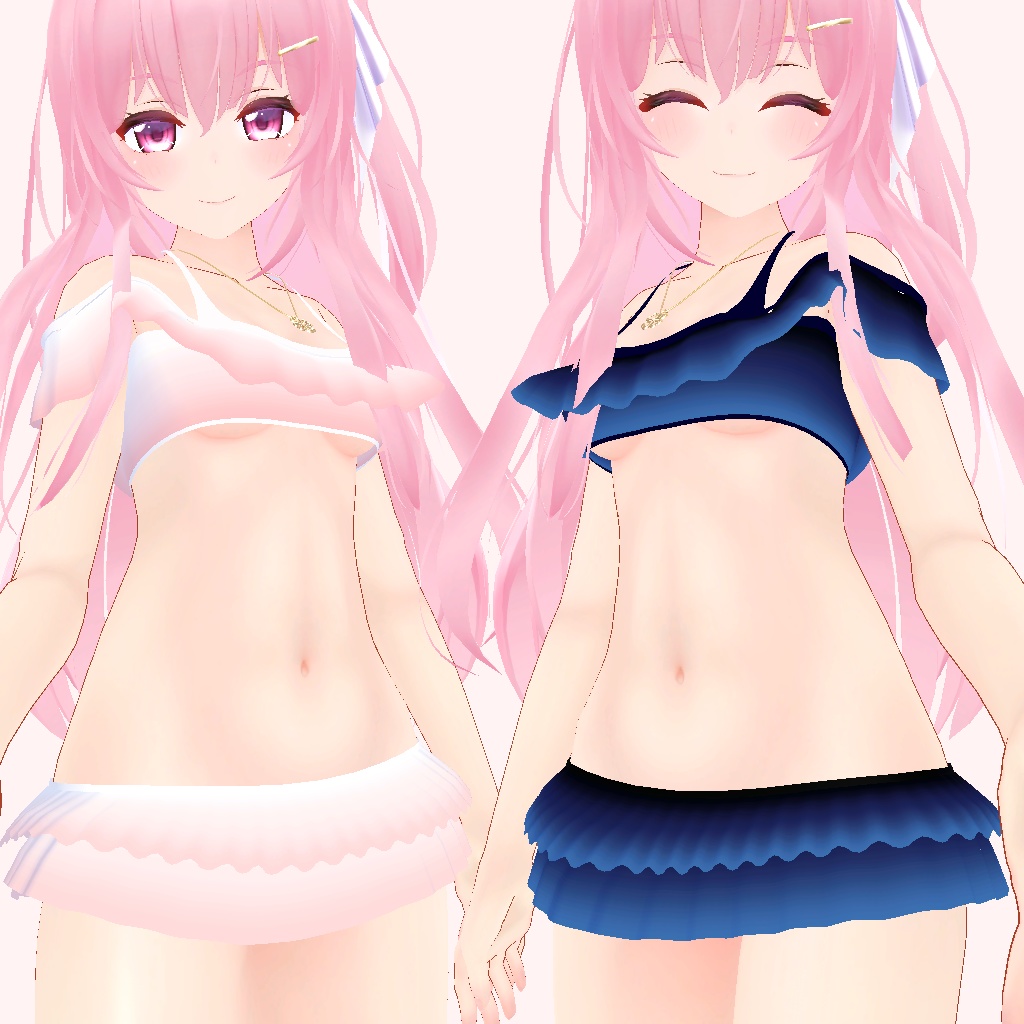 【エミスティアちゃん対応】フリルドビキニ3Dモデル