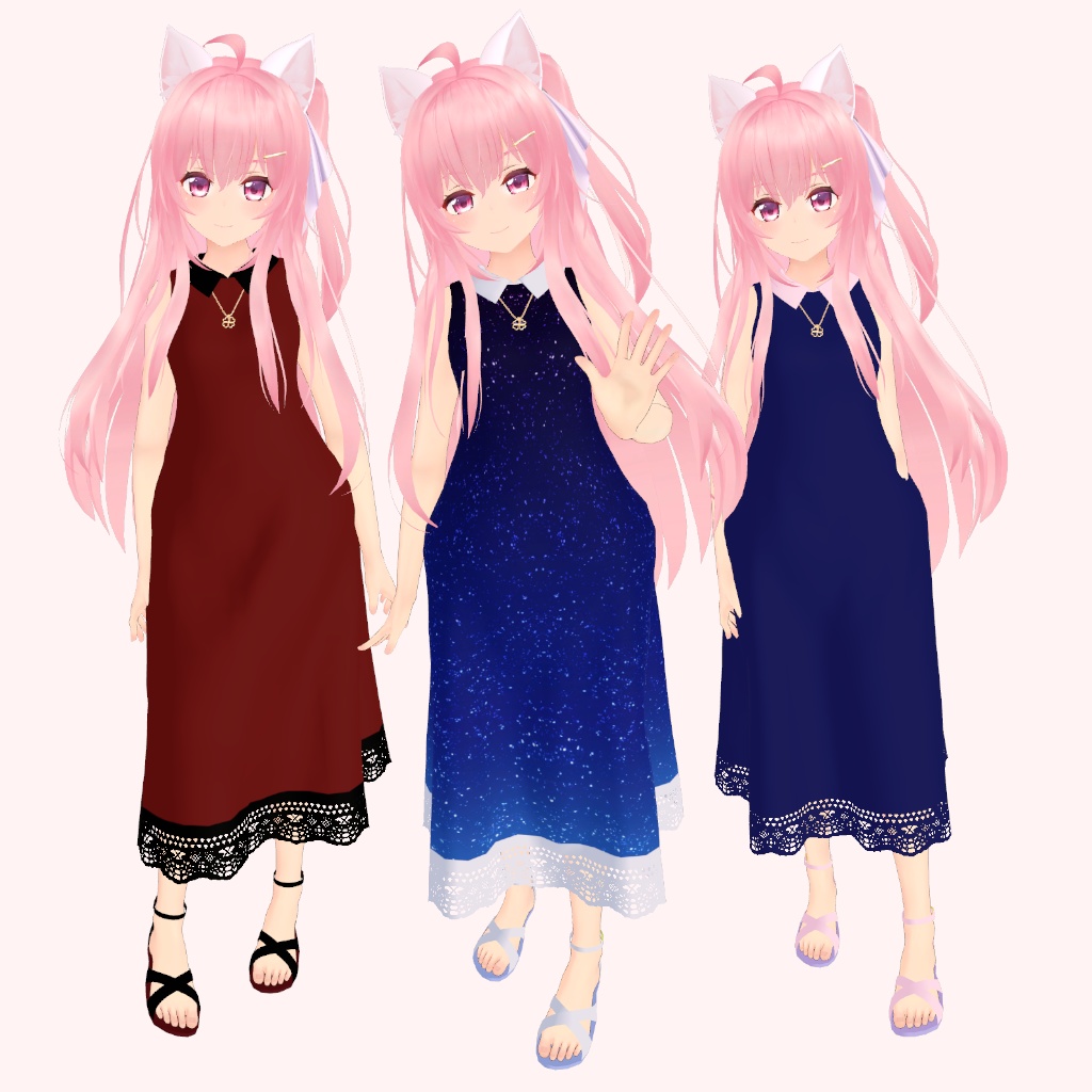 【エミスティアちゃん対応】ロングドレス